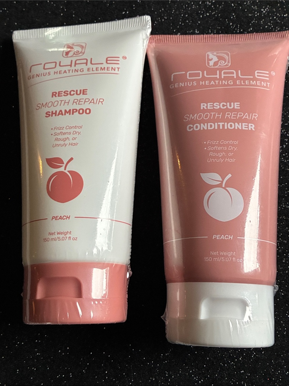 Rescue Smooth Repair Peach Shampoo & Conditioner Set - Pink/White